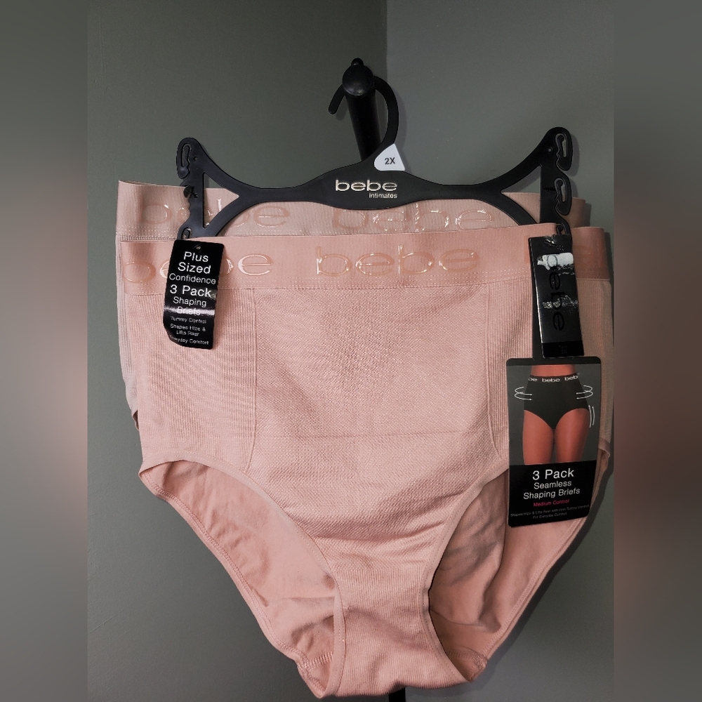 Bebe Seamless Shaping Briefs 2-Pack - Light Pink